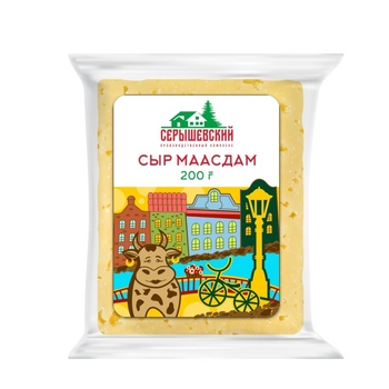 Сыр фасованный Маасдам 45% 200 г